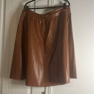 Faux Leather Skirt